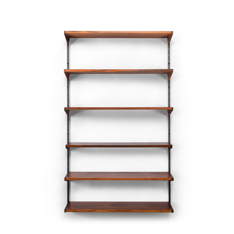 Vintage Racking Shelf Unit by Kai Kristiansen for FM Møbler, Rosewood 1960s