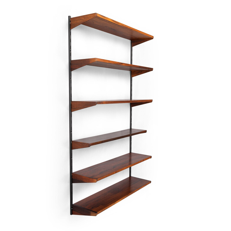 Vintage Racking Shelf Unit by Kai Kristiansen for FM Møbler, Rosewood 1960s