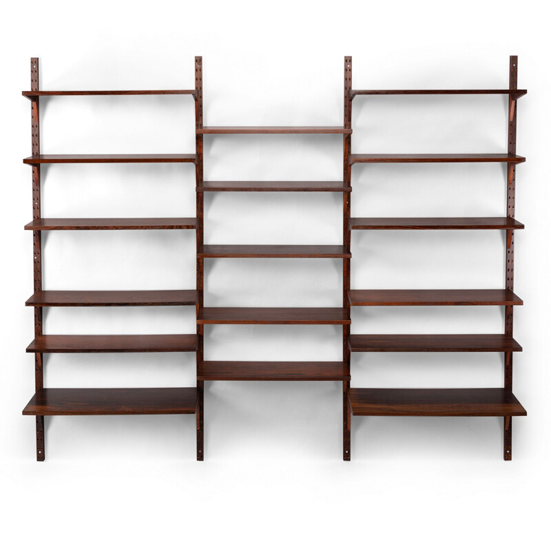  Mid-Century Wall Unit by Poul Cadovius or Royal Systems in Rosewood, 1950s