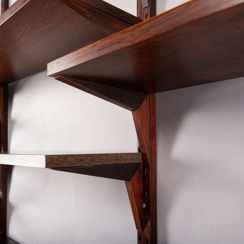  Mid-Century Wall Unit by Poul Cadovius or Royal Systems in Rosewood, 1950s
