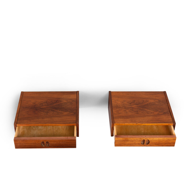 Mid-Century Danish Palissander Nightstands, 1960s, Set of 2