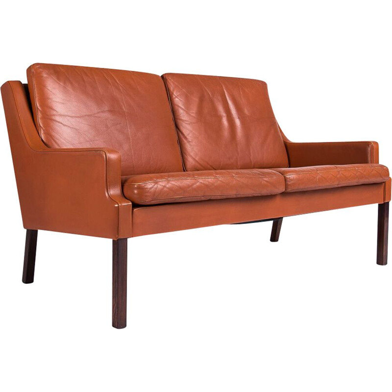 Vintage Sofa in Leather by Rud Thygesen For Georg Thams, Danish 1960s