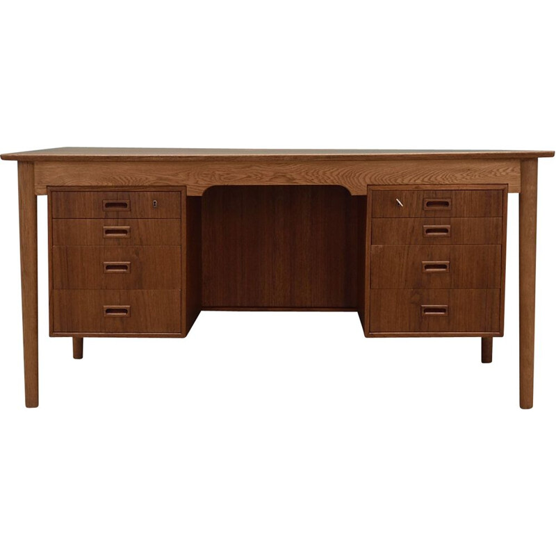 Vintage Oak Desk, Danish design, 1970s