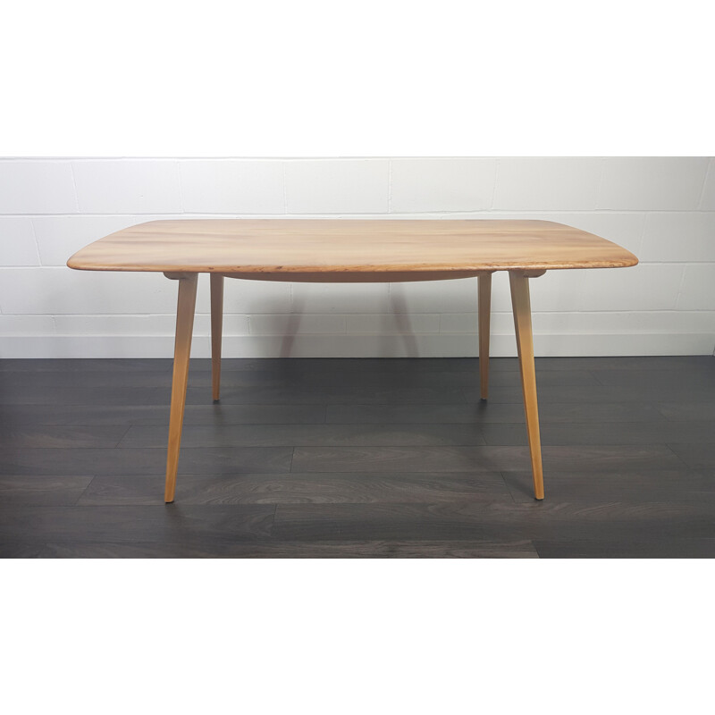 Vintage Ercol Plank Dining Table, number 3, 1960s