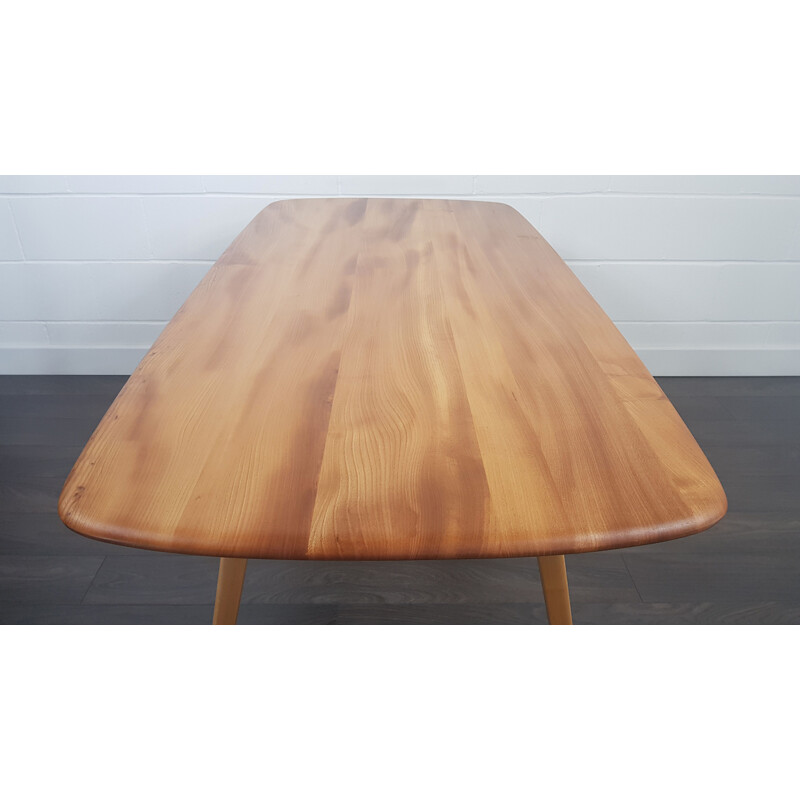 Vintage Ercol Plank Dining Table, number 3, 1960s