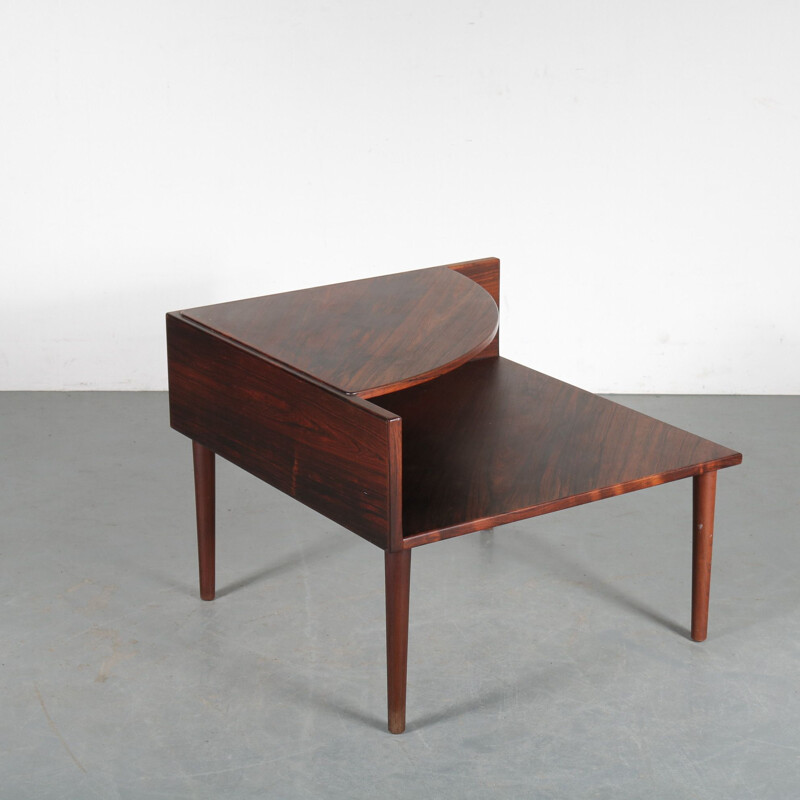 Vintage corner side table rosewood in Denmark 1960s