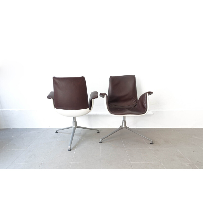 Mid-Century Pair of Armchairs by Preben Fabricius & Jørgen Kastholm for Kill International, 1960’s