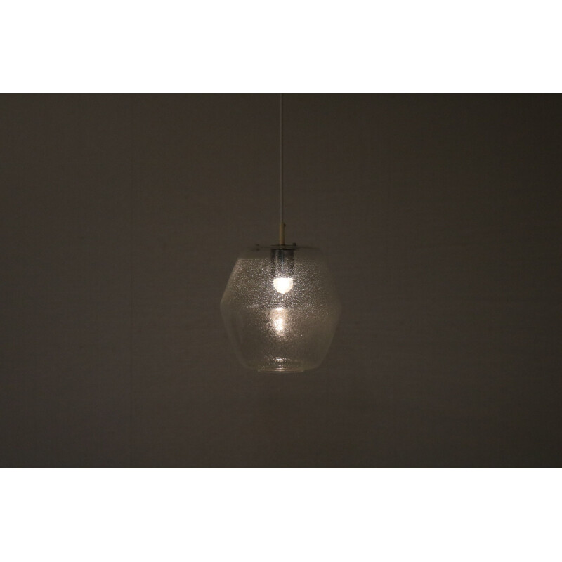 Vintage suspension lamp model "Kristall B1217" by Raak, Netherlands 1960