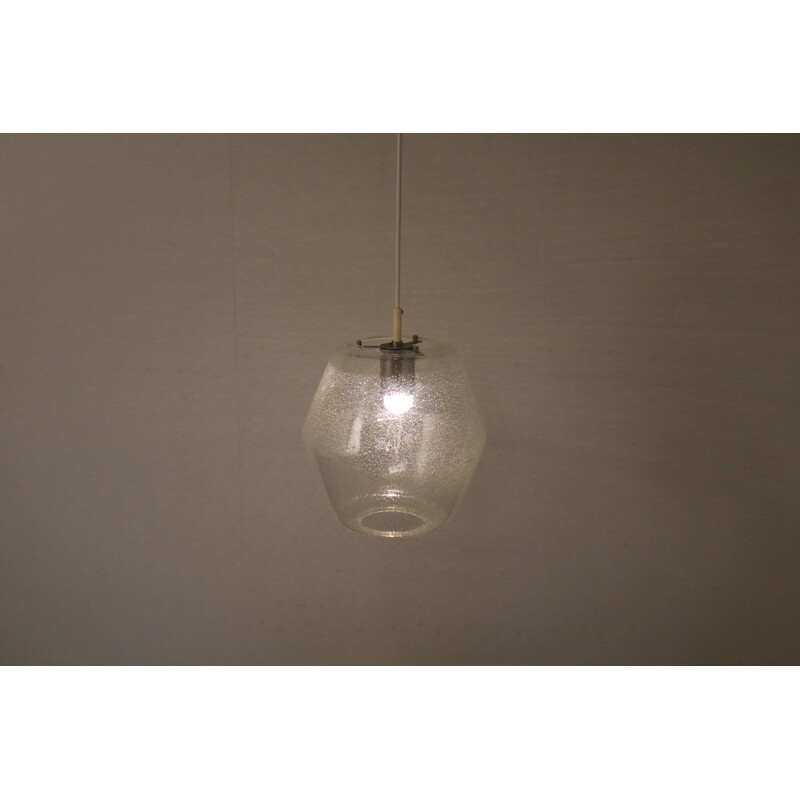 Vintage suspension lamp model "Kristall B1217" by Raak, Netherlands 1960