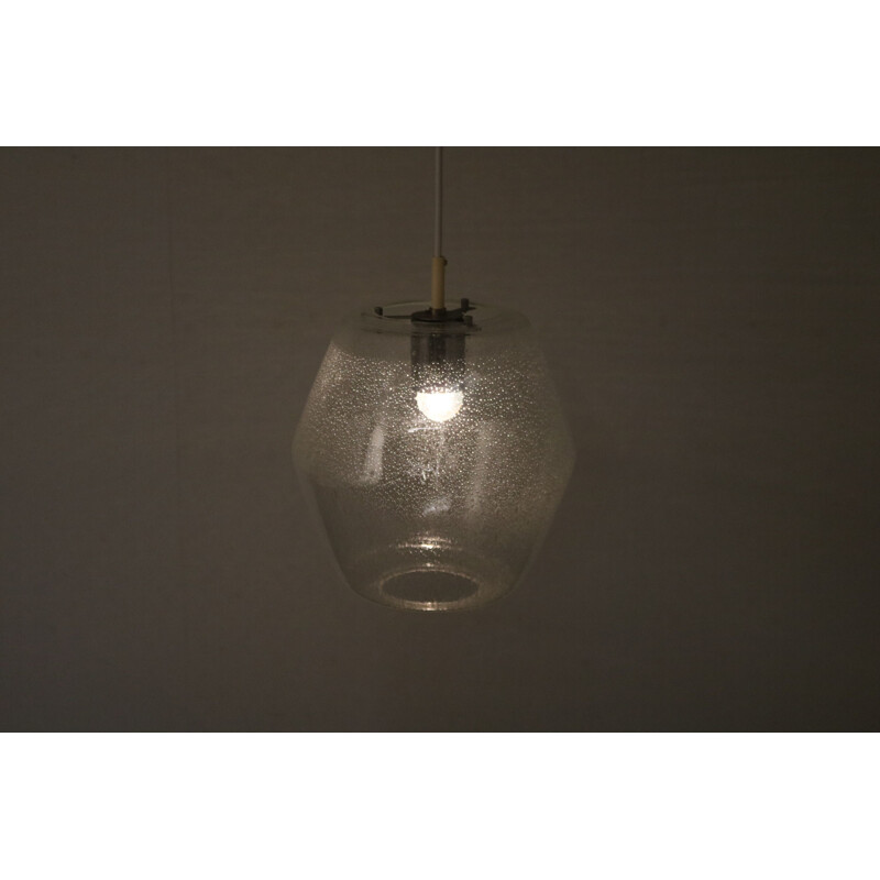 Vintage suspension lamp model "Kristall B1217" by Raak, Netherlands 1960