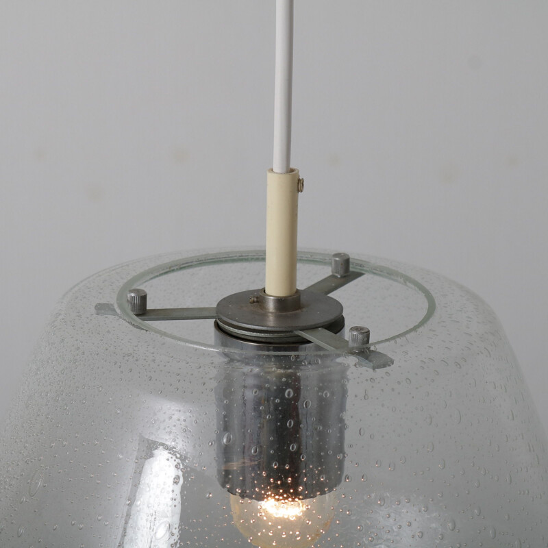Vintage suspension lamp model "Kristall B1217" by Raak, Netherlands 1960