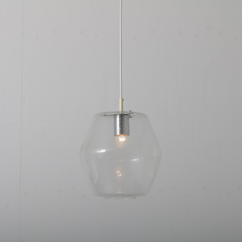 Vintage suspension lamp model "Kristall B1217" by Raak, Netherlands 1960