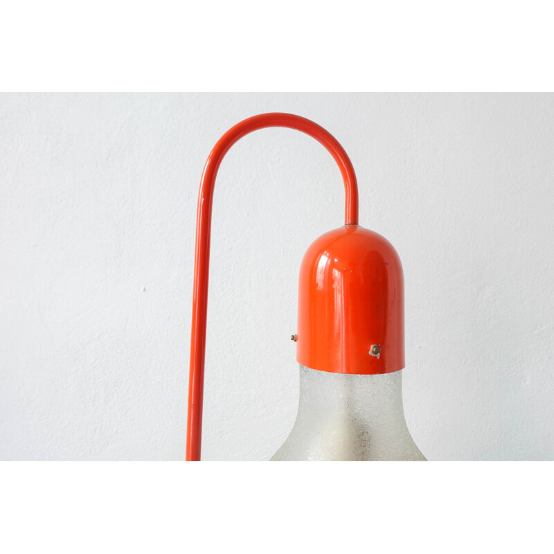 Vintage Red Table Lamp from Stilux Milano, 1970s