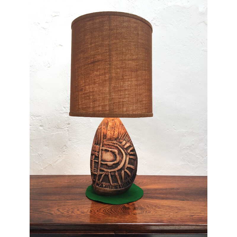 "Bowjey" Cornish Pottery Tremaen lamp, Peter ELLERY - 1960s