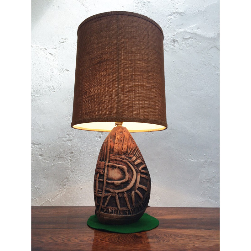 "Bowjey" Cornish Pottery Tremaen lamp, Peter ELLERY - 1960s