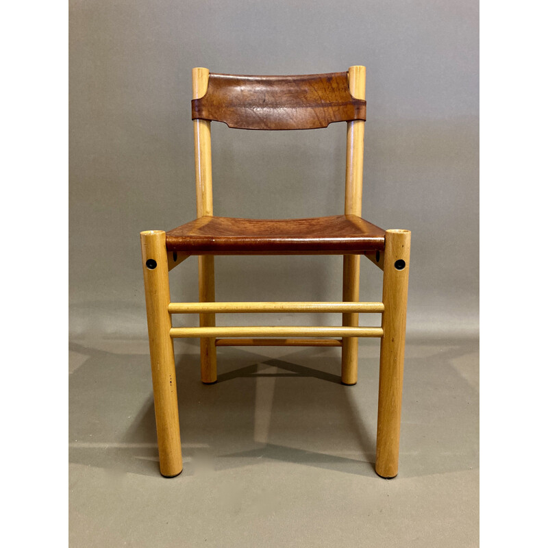 Set of 4 vintage Sede chairs for Ibisco 1960