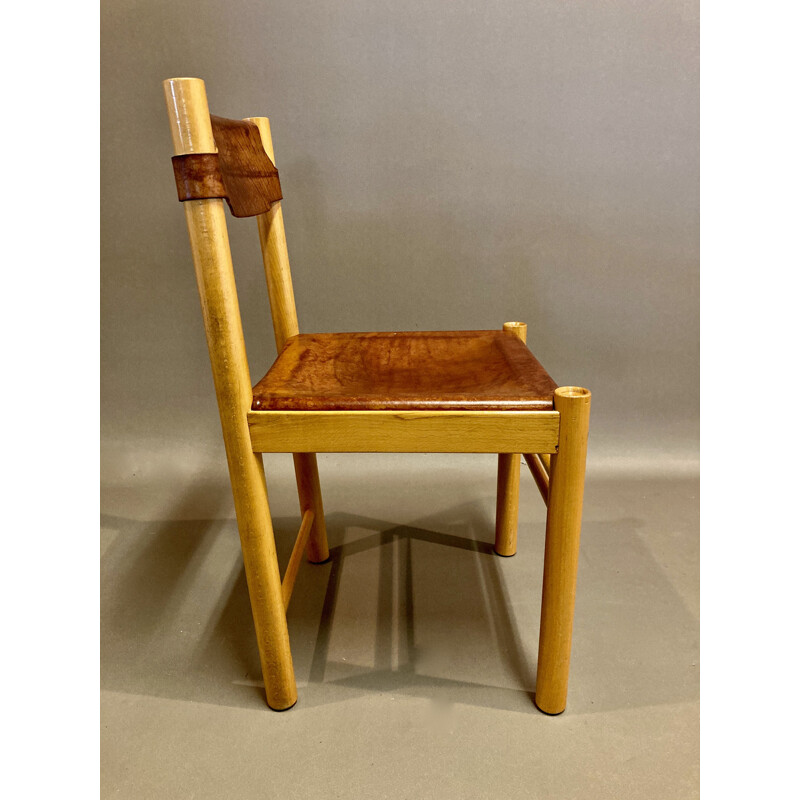 Set of 4 vintage Sede chairs for Ibisco 1960