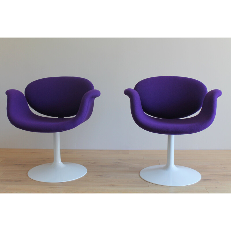Pair of vintage Little Tulip chairs by Pierre Paulin 1960