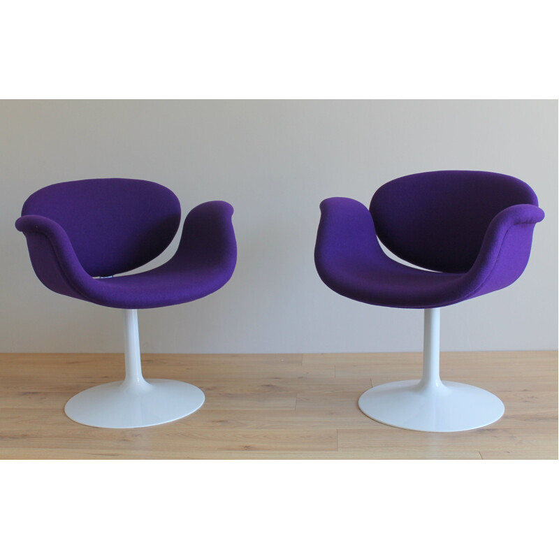 Pair of vintage Little Tulip chairs by Pierre Paulin 1960