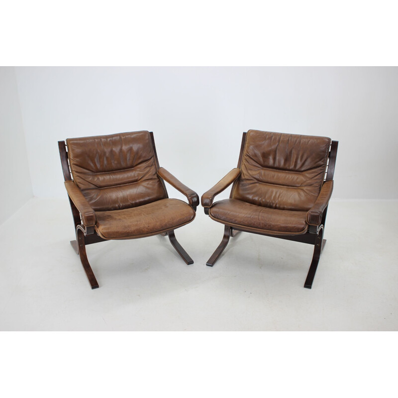 Pair Of Ingmar Relling Siesta Chairs for Westnofa, Norway 1970s