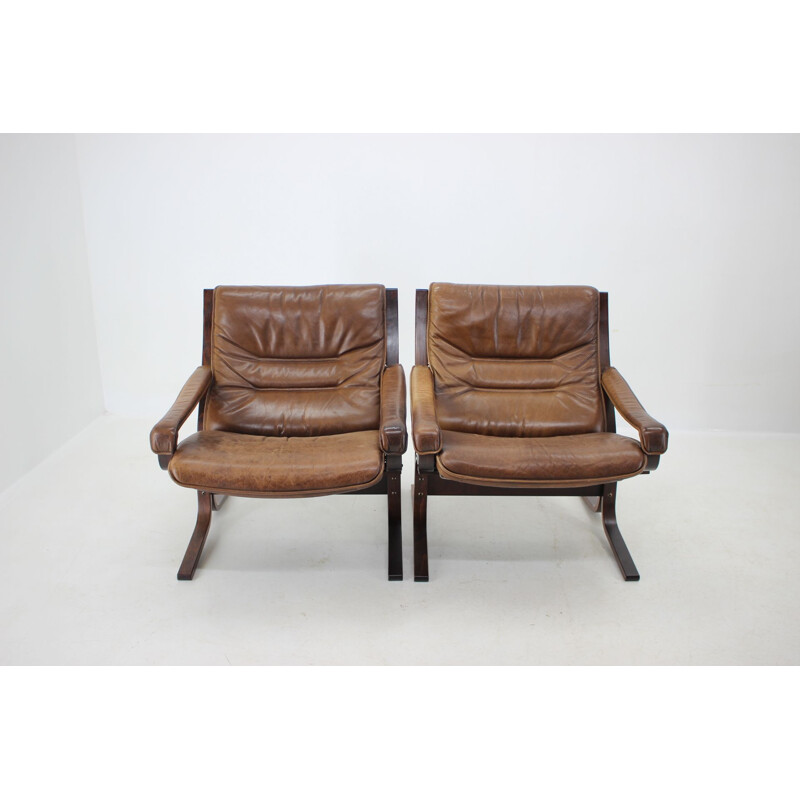 Pair Of Ingmar Relling Siesta Chairs for Westnofa, Norway 1970s