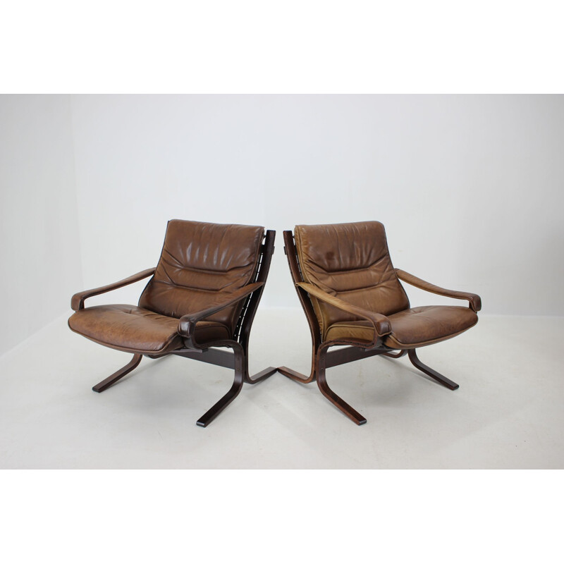 Pair Of Ingmar Relling Siesta Chairs for Westnofa, Norway 1970s