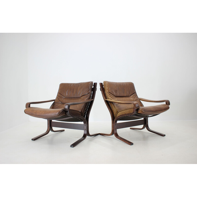 Pair Of Ingmar Relling Siesta Chairs for Westnofa, Norway 1970s