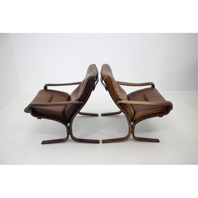 Pair Of Ingmar Relling Siesta Chairs for Westnofa, Norway 1970s