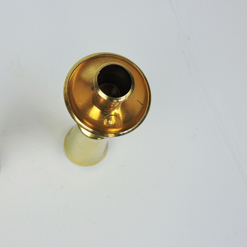 Pair of Vintage Brass Candlestick by Jens Quistgaard for Dansk Scandinavian, 1960s