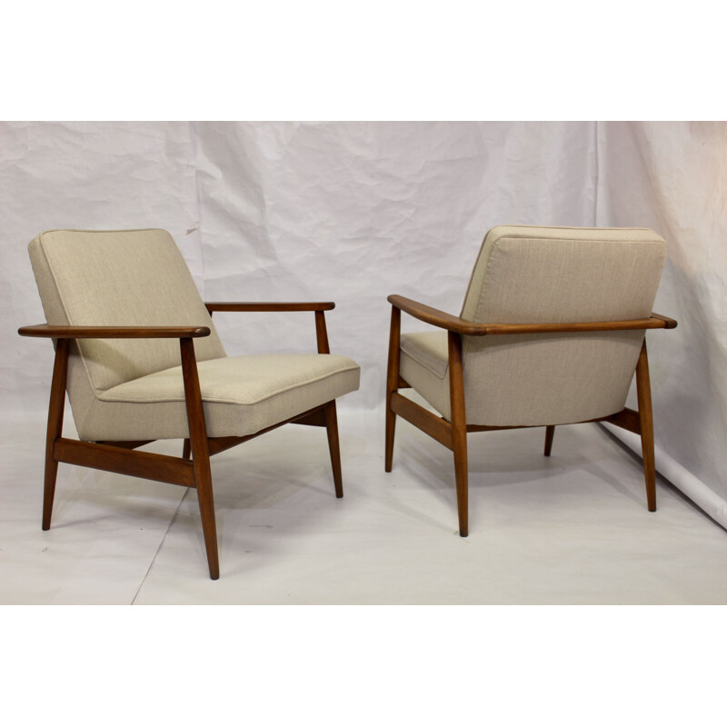 Pair of vintage armchairs by M. Zieliński 1960