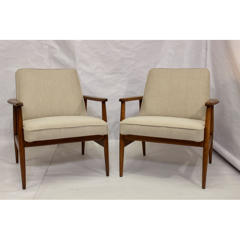 Pair of vintage armchairs by M. Zieliński 1960