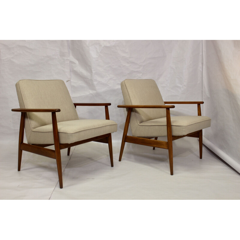 Pair of vintage armchairs by M. Zieliński 1960