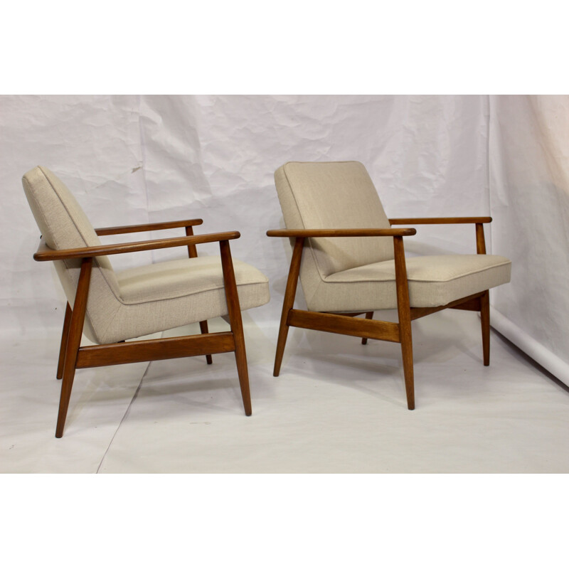 Pair of vintage armchairs by M. Zieliński 1960