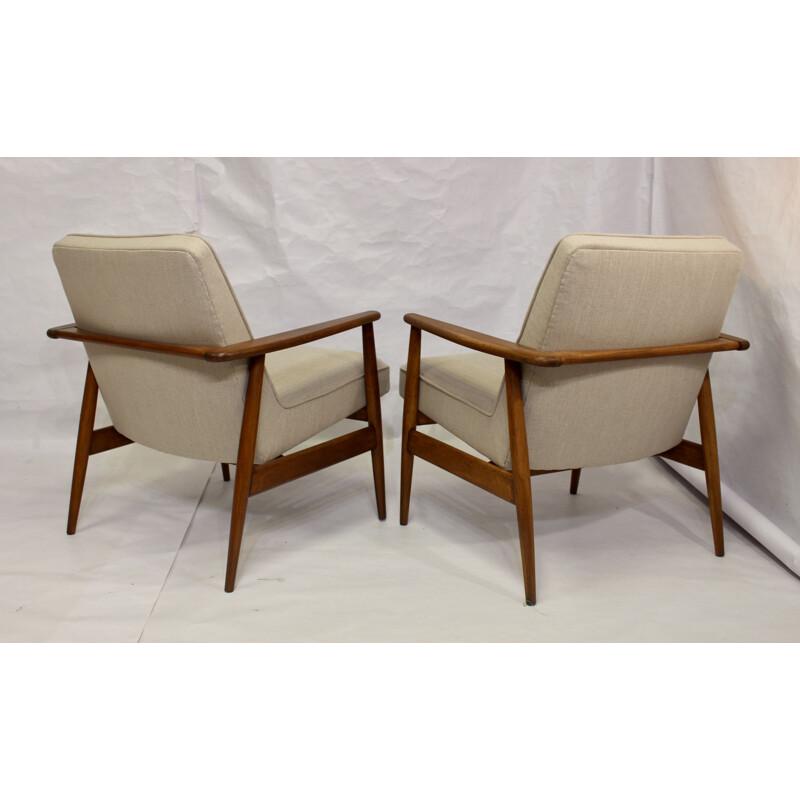 Pair of vintage armchairs by M. Zieliński 1960