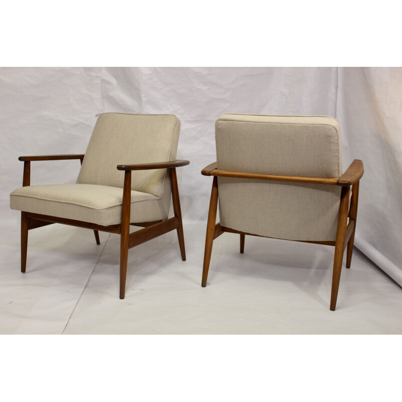 Pair of vintage armchairs by M. Zieliński 1960