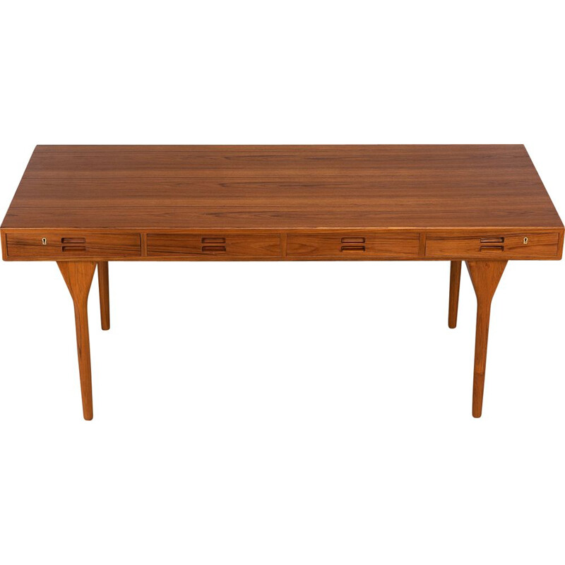 Midcentury Teak Classic 4 drawer Teak Desk by Nanna Ditzel for Soren Willadsen, 1960s