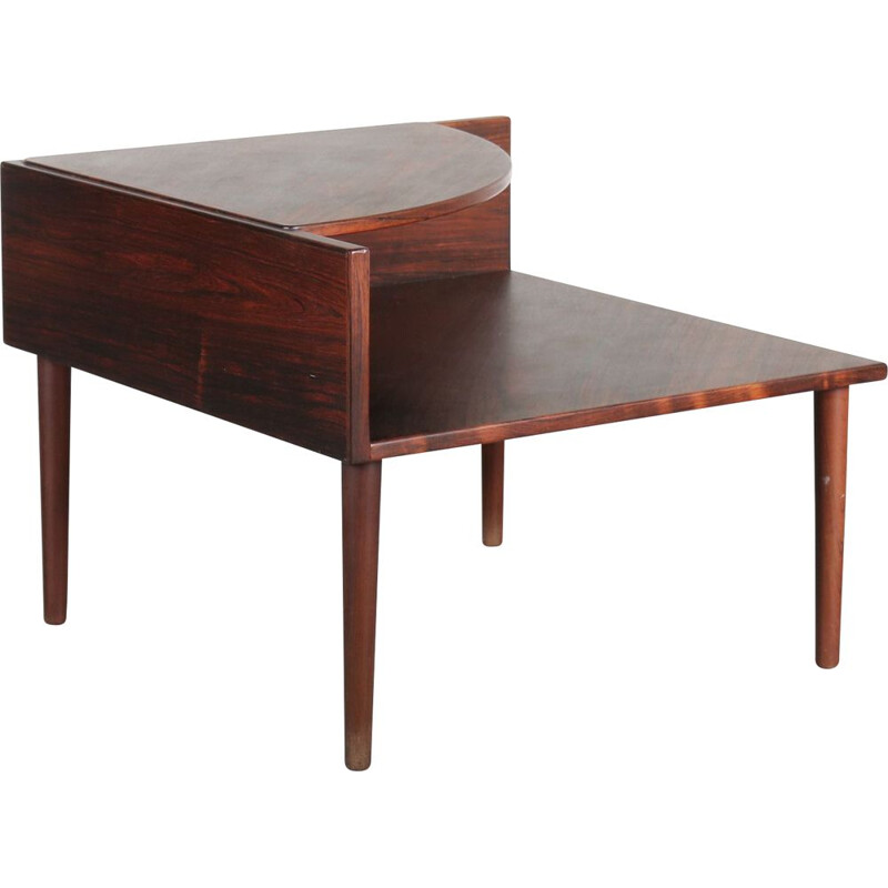 Vintage corner side table rosewood in Denmark 1960s