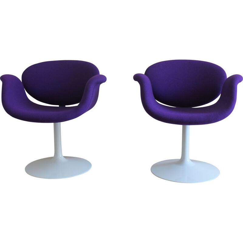 Pair of vintage Little Tulip chairs by Pierre Paulin 1960