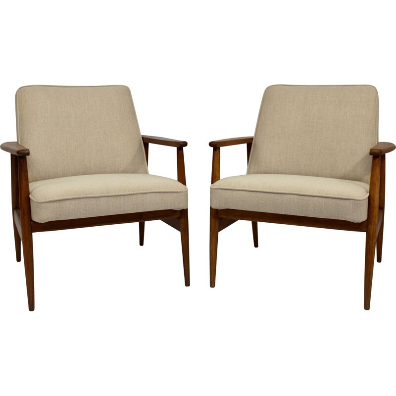 Pair of vintage armchairs by M. Zieliński 1960