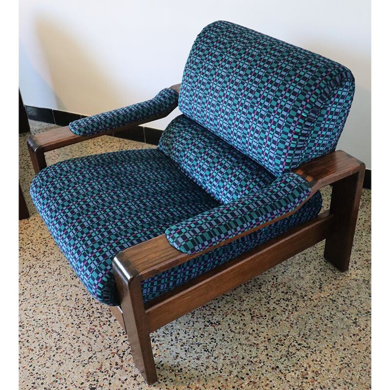Canapé et fauteuils vintage scandinave en palissandre 1960