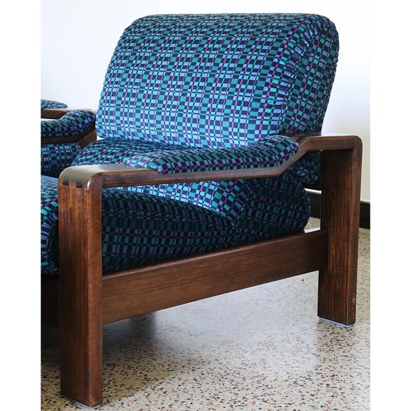 Vintage  rosewood sofa and armchairs scandinavian 1960