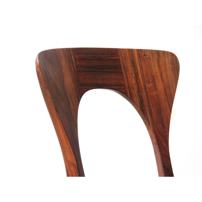 Suite de 4 cadeiras vintage Rio Rosewood modelo Peter de Niels Koefoed, 1958