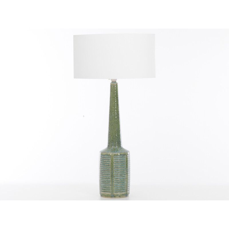 Lampe vintage  en céramique scandinave Palshus  vert clair modèle DL 321scandinave 