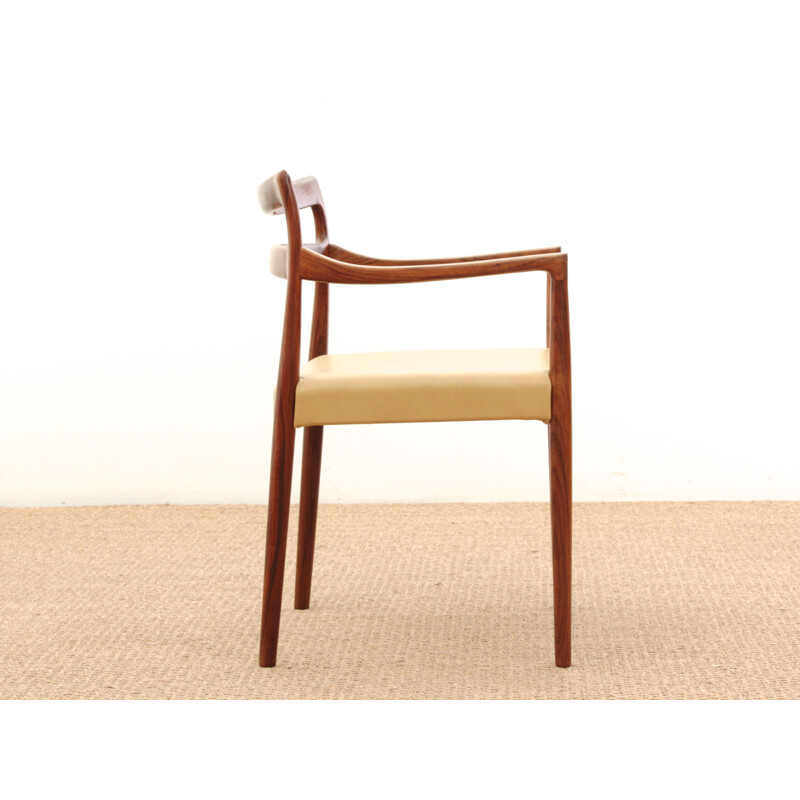 Fauteuil scandinave en palissandre de Rio, Kai Lyngfeldt pour  Søren Willadsen