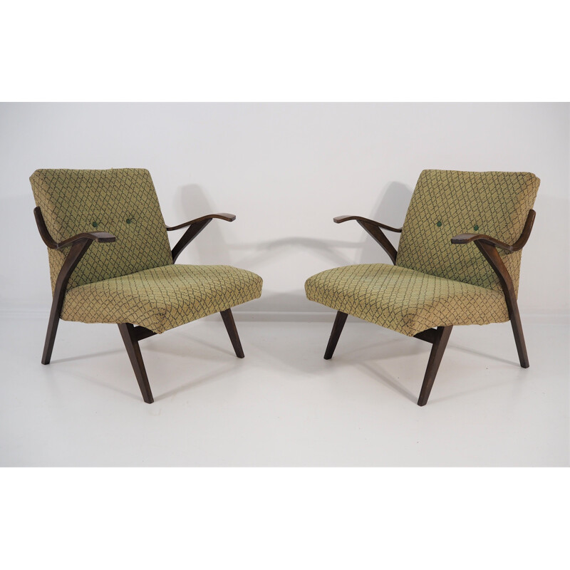 Pair of Vintage Armchairs, 1961