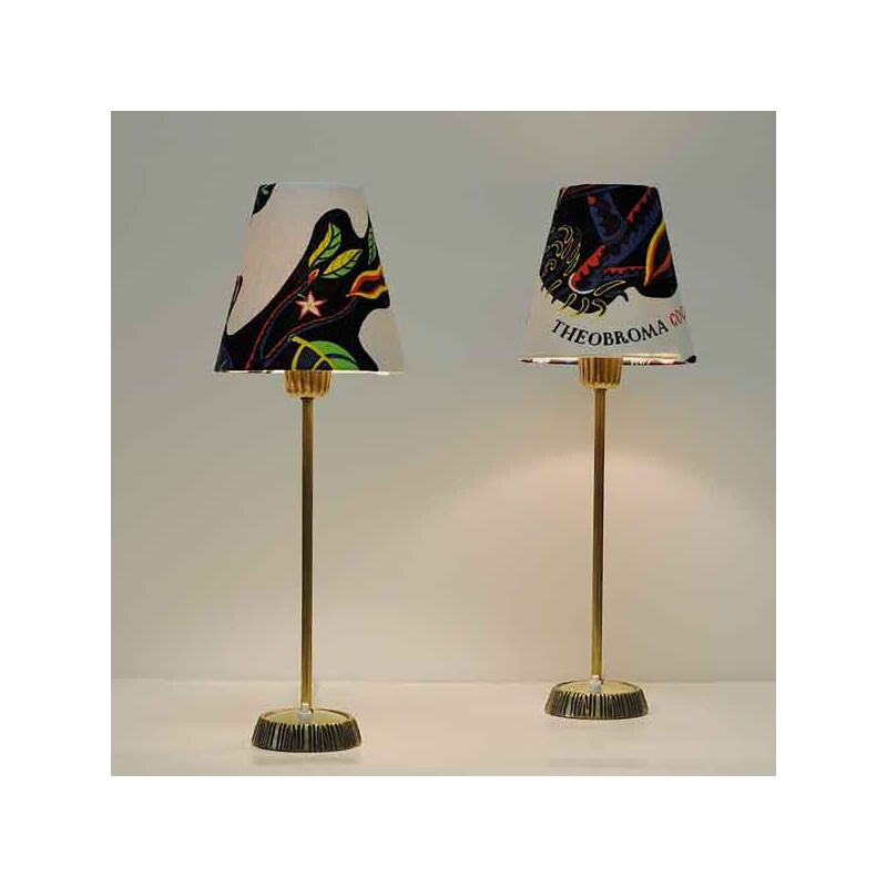 Pair of vintage Brass Table Lamps by Sonja Katzin for ASEA Swedish 1950s