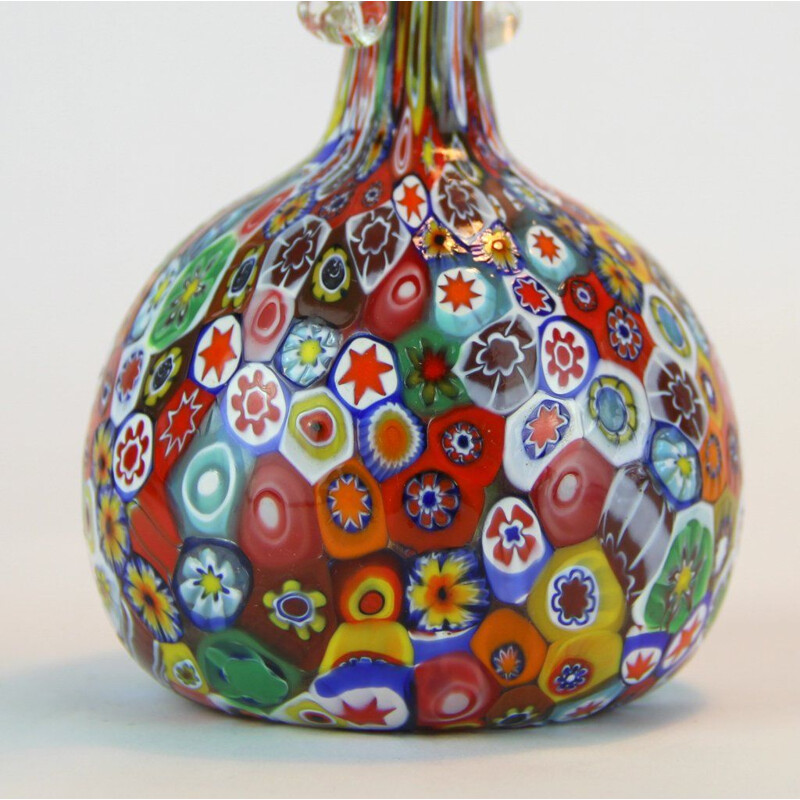 Vase vintage en verre de Murano de Fratelli Toso, 1960