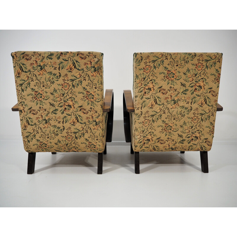 Paire de fauteuils vintage Art Déco 1950