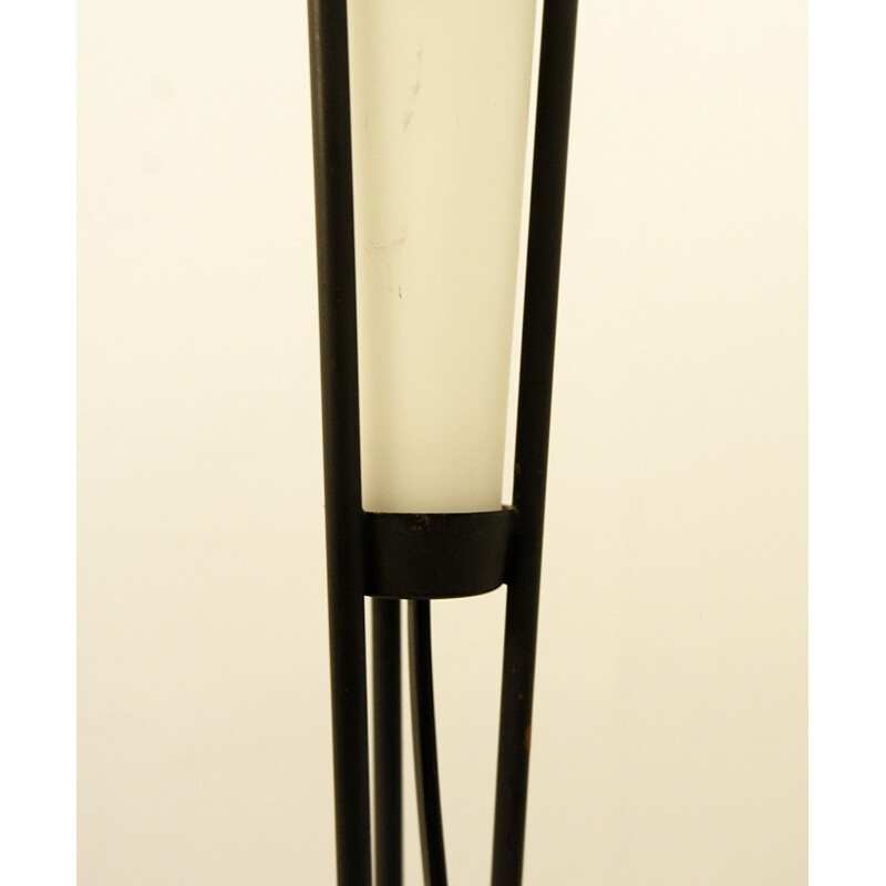  Lámpara de pie vintage de opalina de Stilnovo, 1950