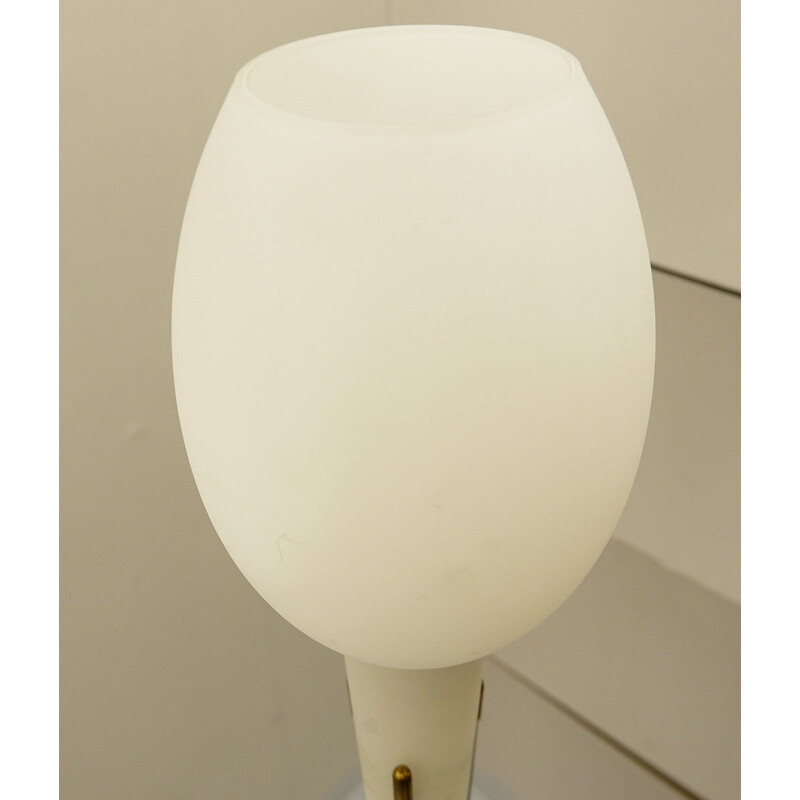 Vintage Opaline Floor Lamp from Stilnovo, 1950